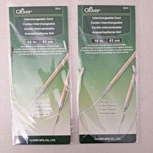 2 Packs Clover IC #3645 Interchangeable Cord 16 Inches/41 cm MADE IN JAPAN New